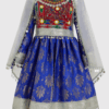 Royal Blue Embroidered Ethnic Dress